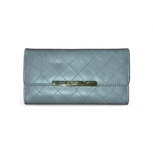 BCBG Quilted Dove Gray Wallet NWT